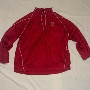 Red Indiana Half-Zip Pullover
